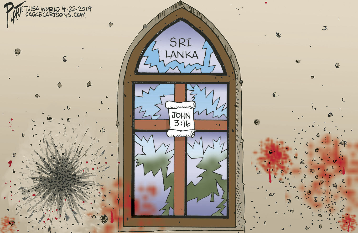 Bruce Plante Cartoon: Sri Lanka bombings